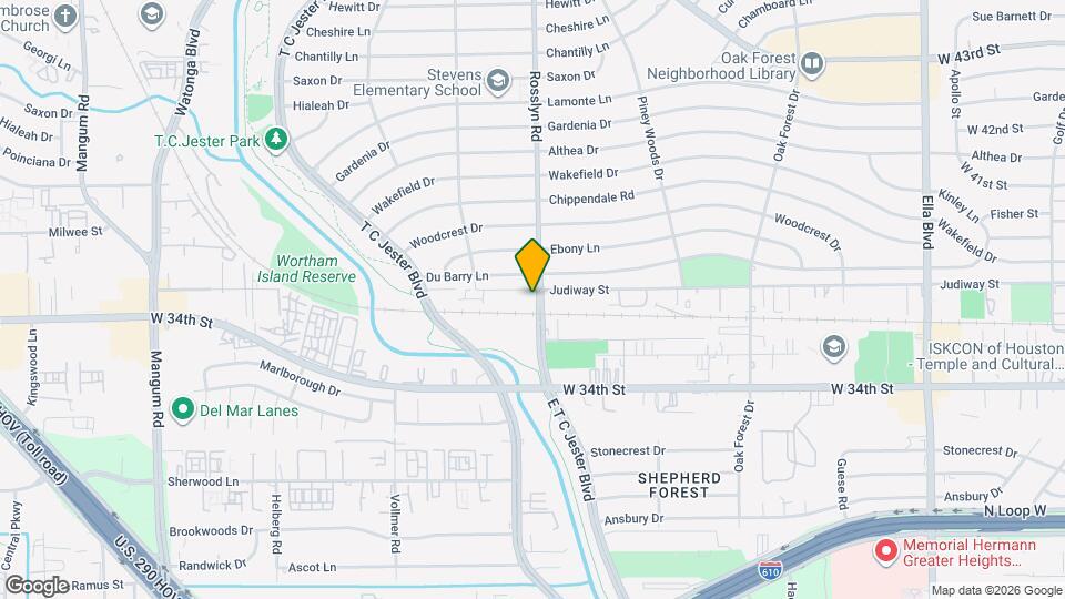 2509 Judiway St Map and Location Details