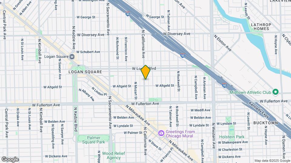 2515 N California Ave Map and Location Details