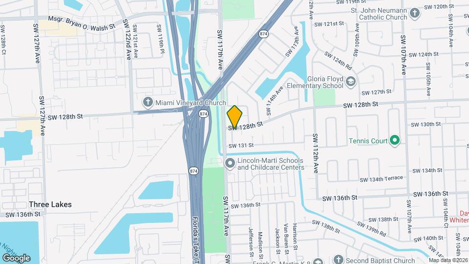 12805 SW 116th Ct Map and Location Details