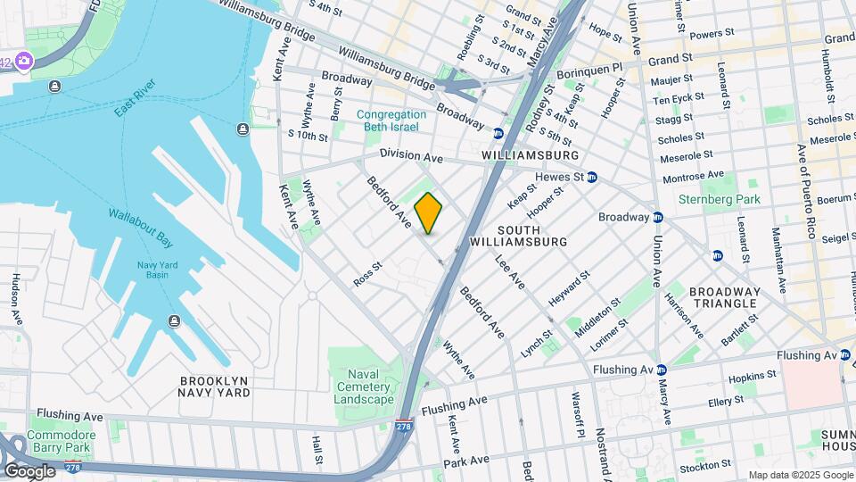 555 Bedford Ave Map and Location Details