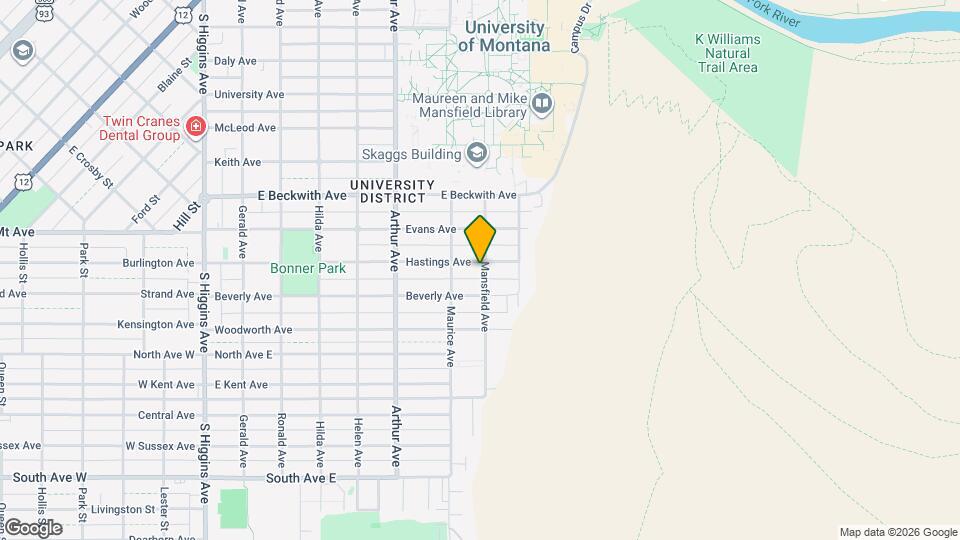 735 Hastings Ave Map and Location Details