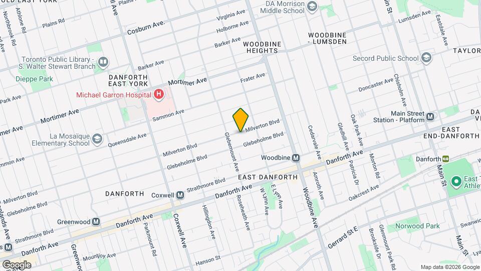 615 Milverton Blvd Map and Location Details