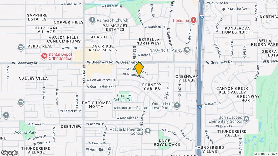 3059 W Acapulco Ln Map and Location Details