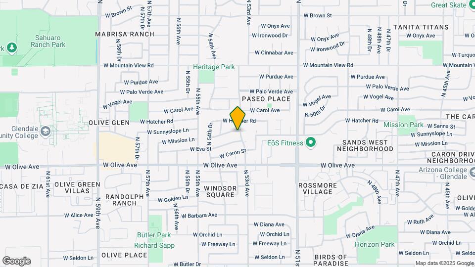9062 N 53rd Ave Map and Location Details