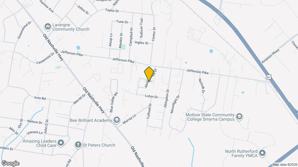 1209 Akins Ridge Dr Map and Location Details