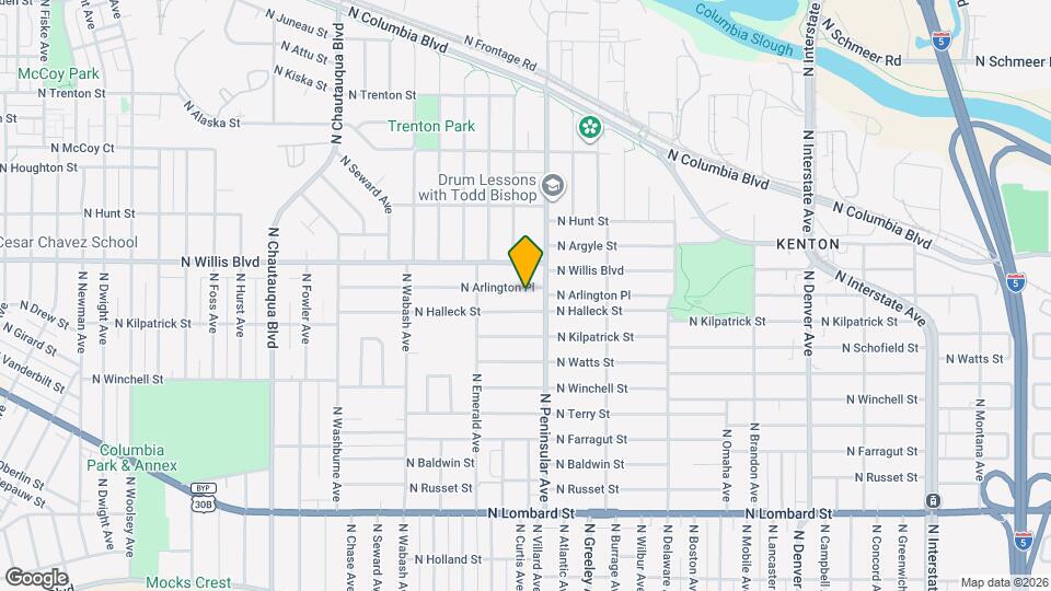 3036 N Arlington Pl Map and Location Details