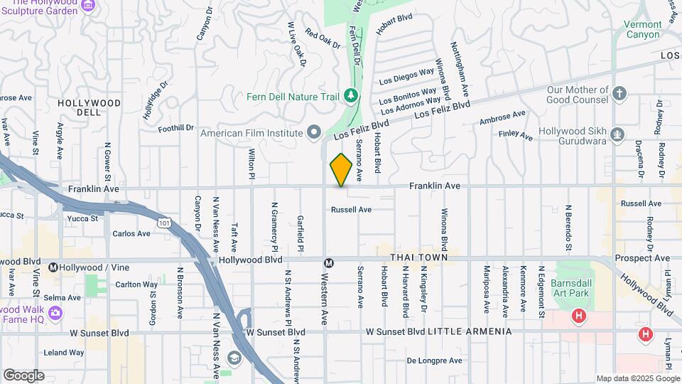 Franklin Apartments Map and Location Details