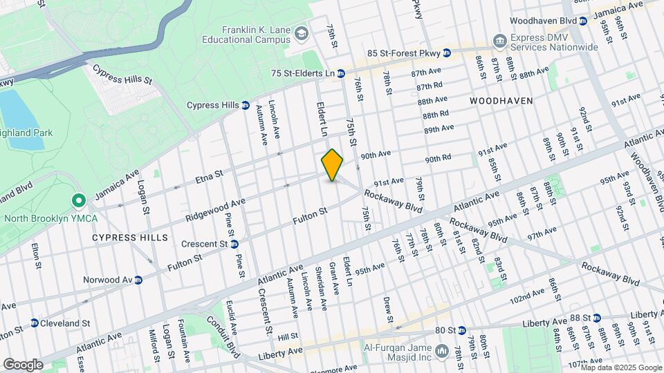 208 Eldert Ln Map and Location Details