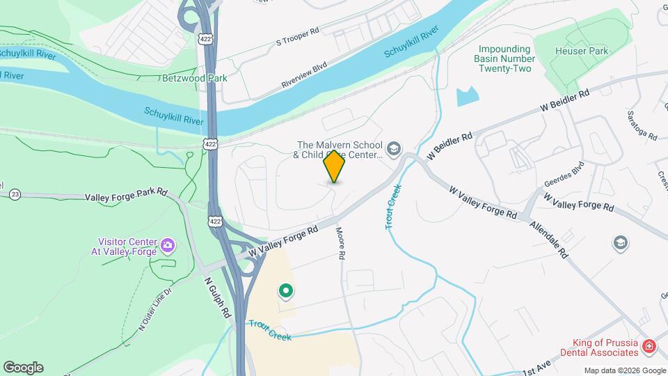 20722 Valley Forge Cir Map and Location Details