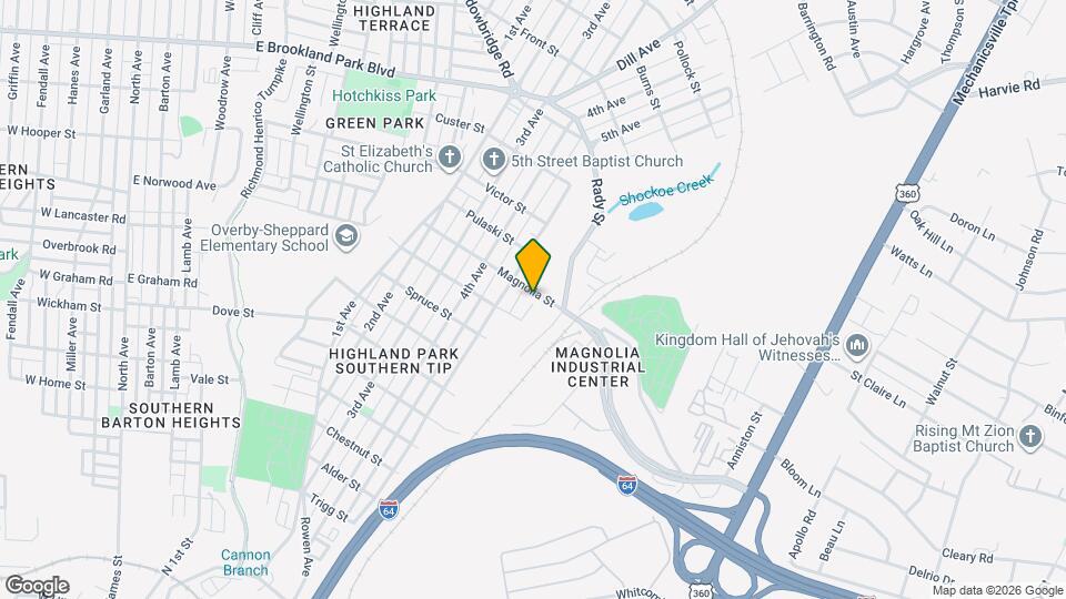 1605 Magnolia St Map and Location Details