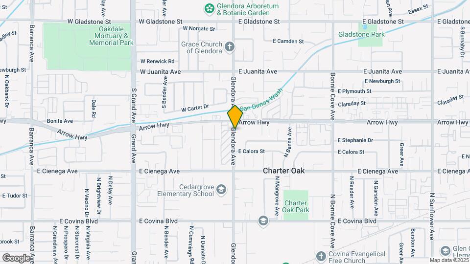 5134 N Glendora Ave Map and Location Details