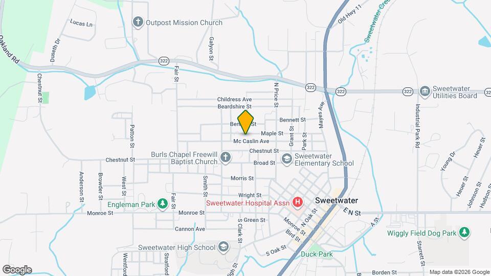 704 McCaslin Ave Map and Location Details