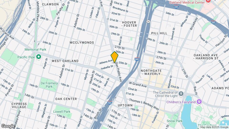 2401 San Pablo Ave Map and Location Details