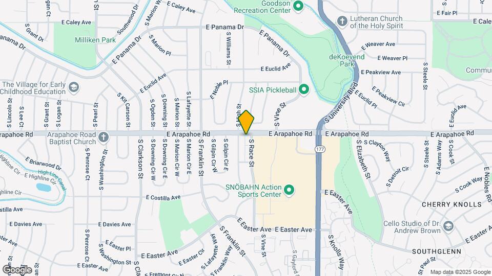 6711 S Race St Map and Location Details