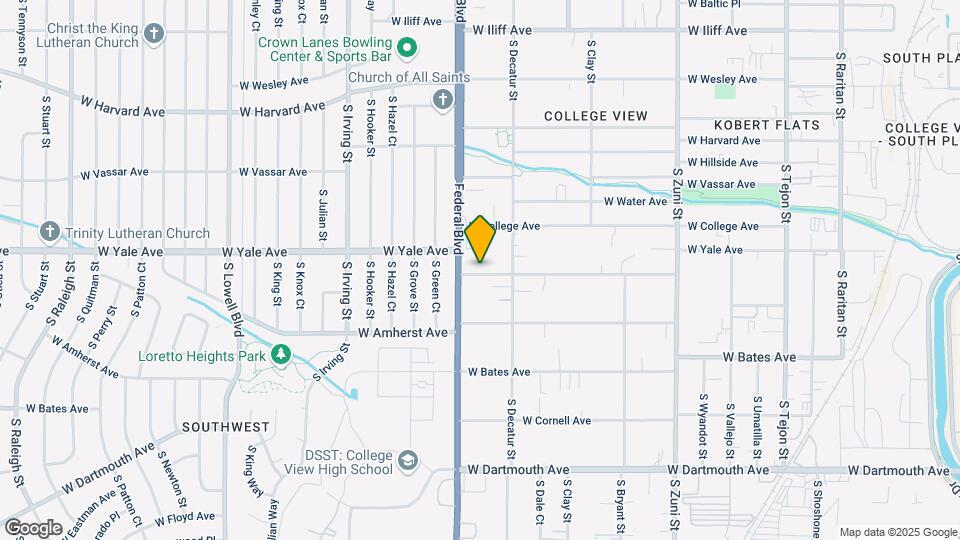 2991-2999 W Yale Ave Map and Location Details
