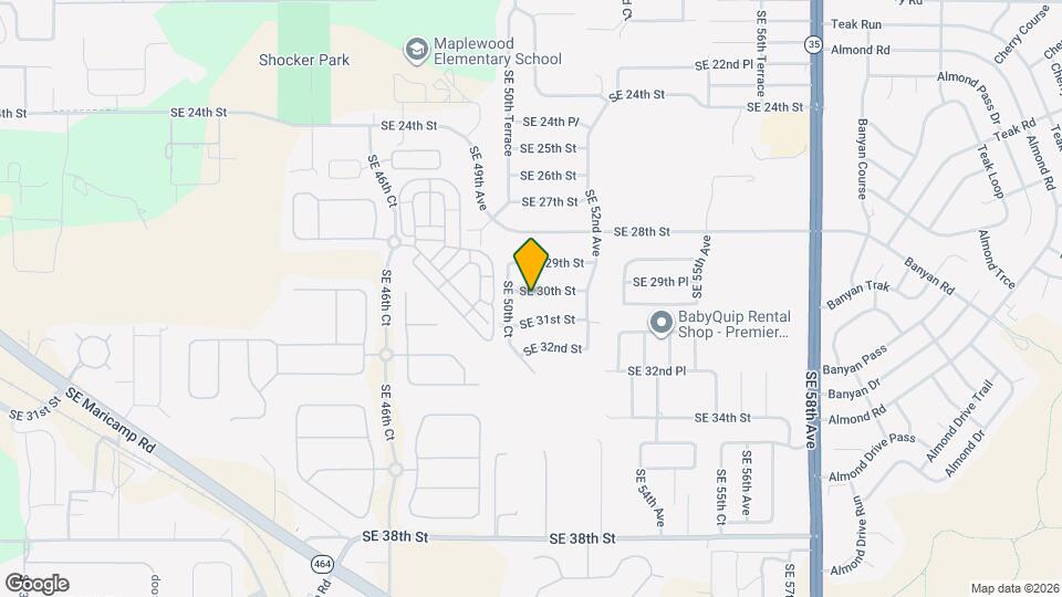 5040 SE 30th St, Unit APT D Map and Location Details
