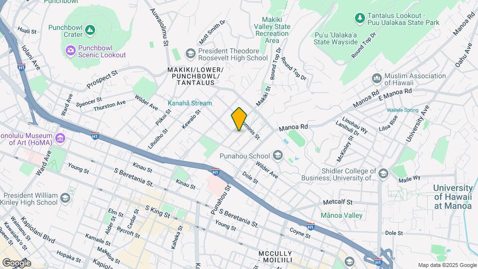 1704 Anapuni St Map and Location Details