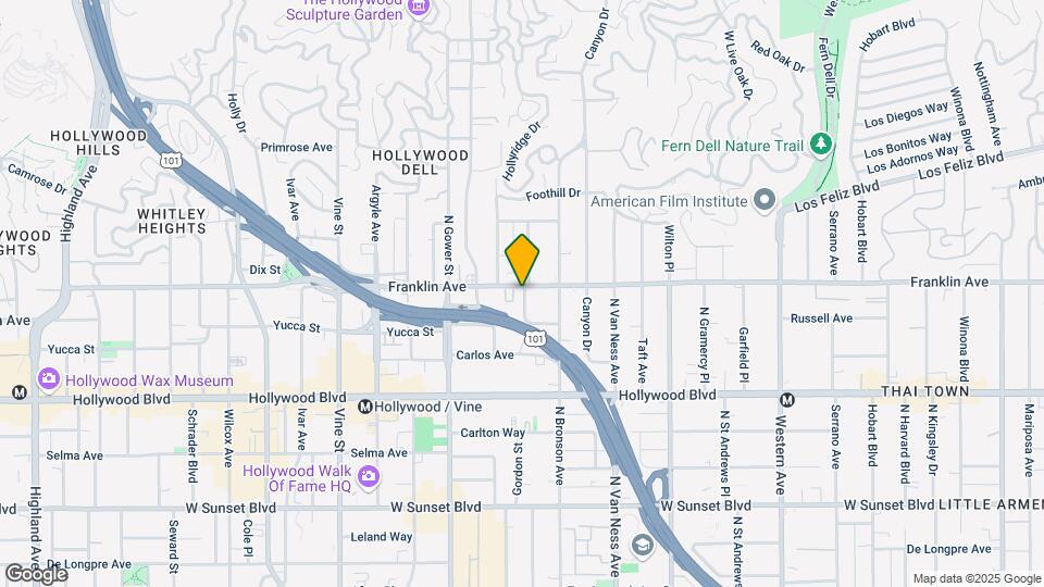 5950 Franklin Ave Map and Location Details