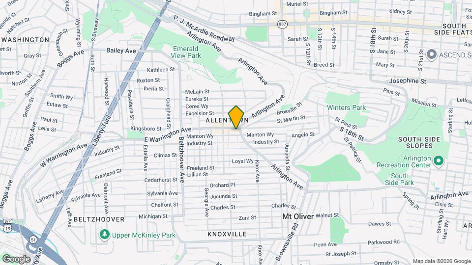 826 E Warrington Ave Map and Location Details