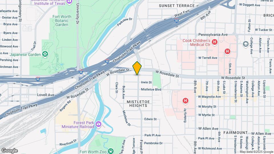 2301 W Rosedale St S Map and Location Details