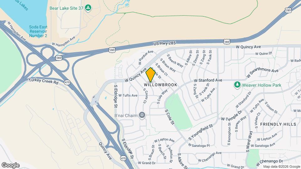 4466 S Coors St Map and Location Details