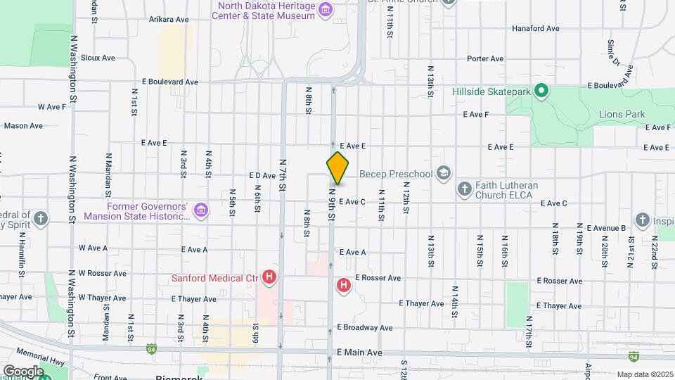 711 N 9th St Map and Location Details