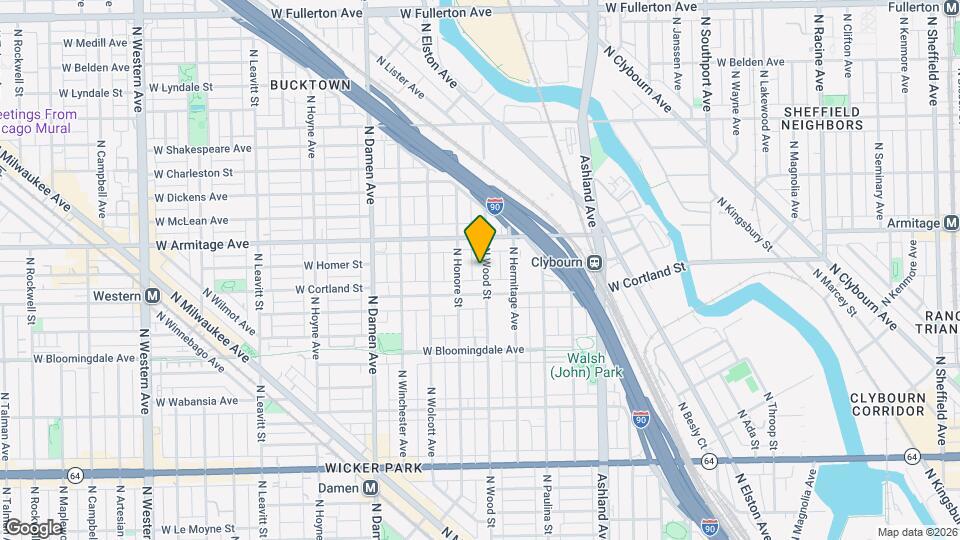 1924 N Wood St, Unit J05P Map and Location Details