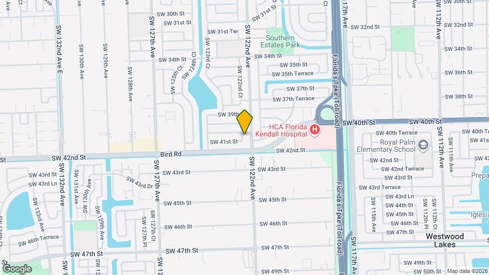 4021 SW 122nd Ct Map and Location Details