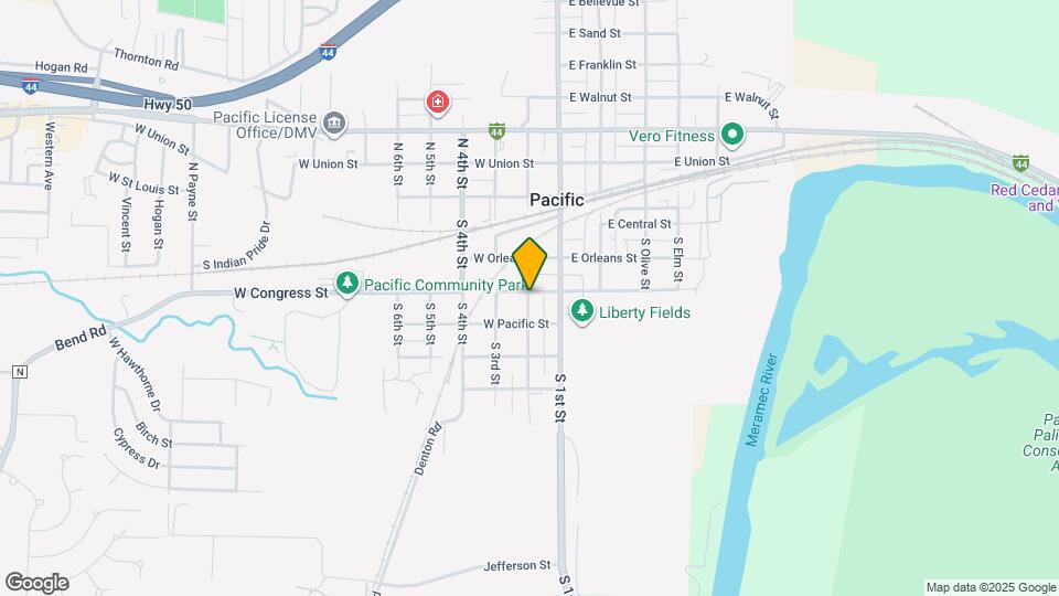 410 S 2nd St Map and Location Details