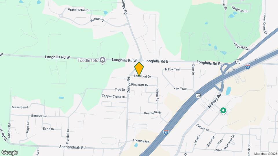 1619 Leawood Dr Map and Location Details