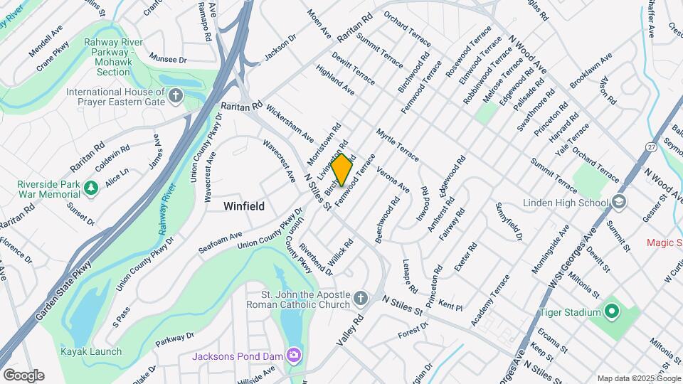 600 Fernwood Terrace Map and Location Details