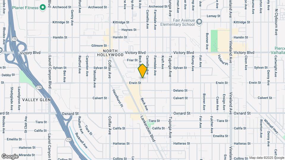 6206 Beck Ave Map and Location Details