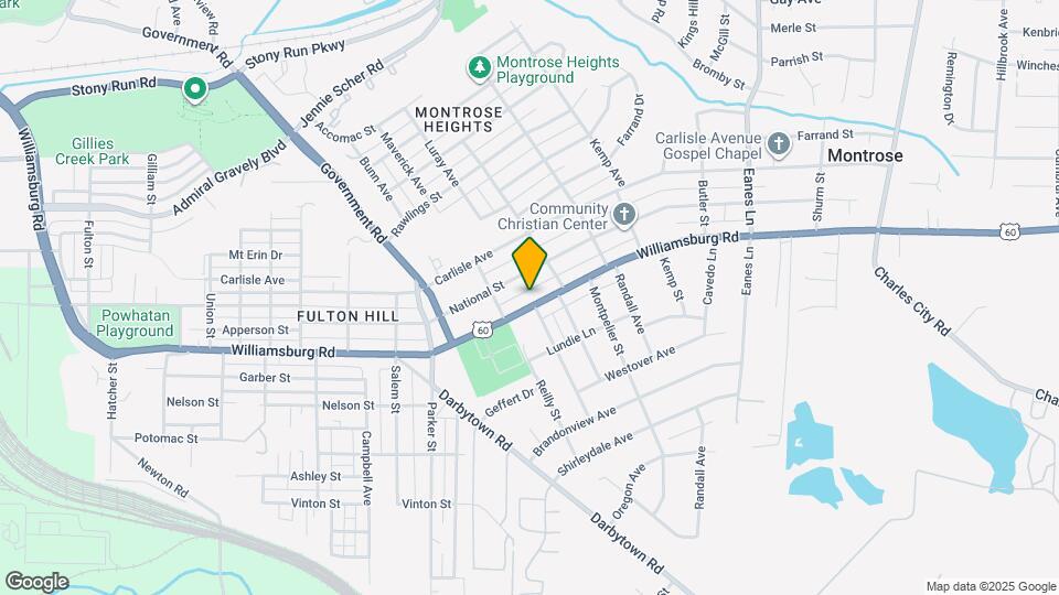 1812 Williamsburg Rd Map and Location Details