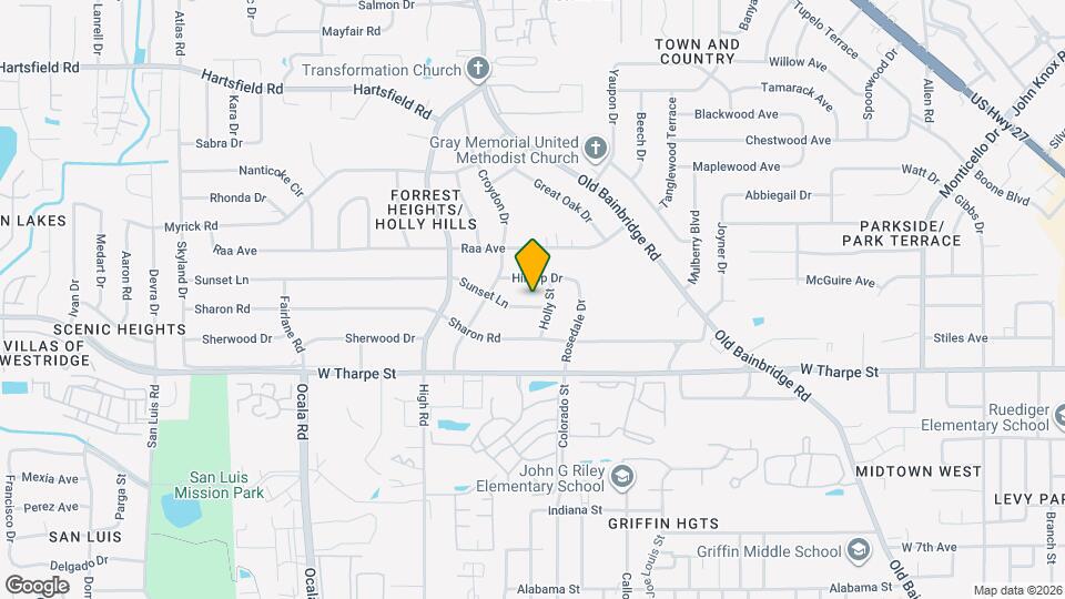 1504 Sunset Ln Map and Location Details