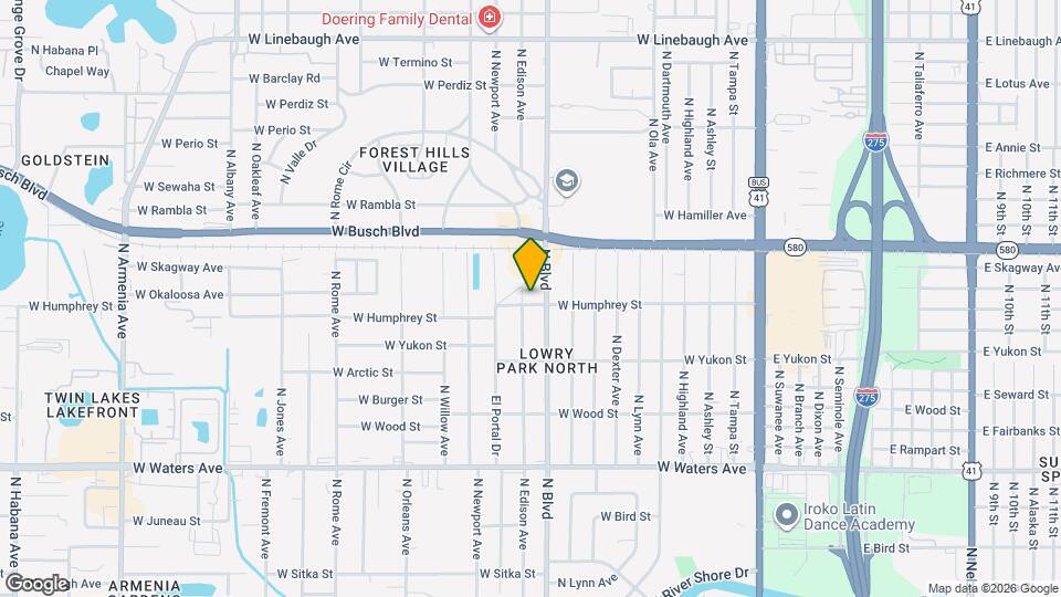 907 W Humphrey St Map and Location Details