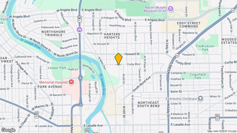 448 Corby Blvd Map and Location Details