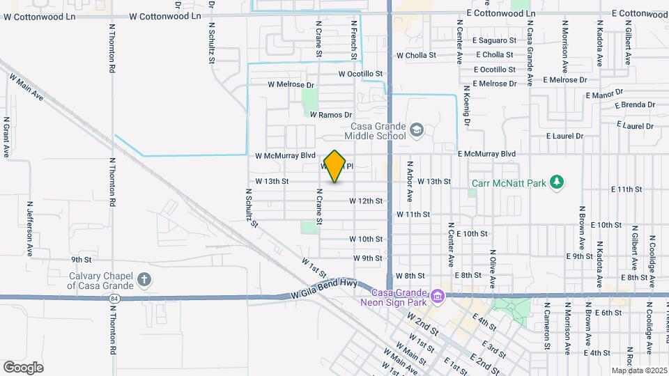 515 W 13th St Map and Location Details