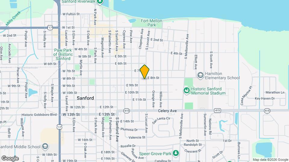 808 S Locust Ave Map and Location Details