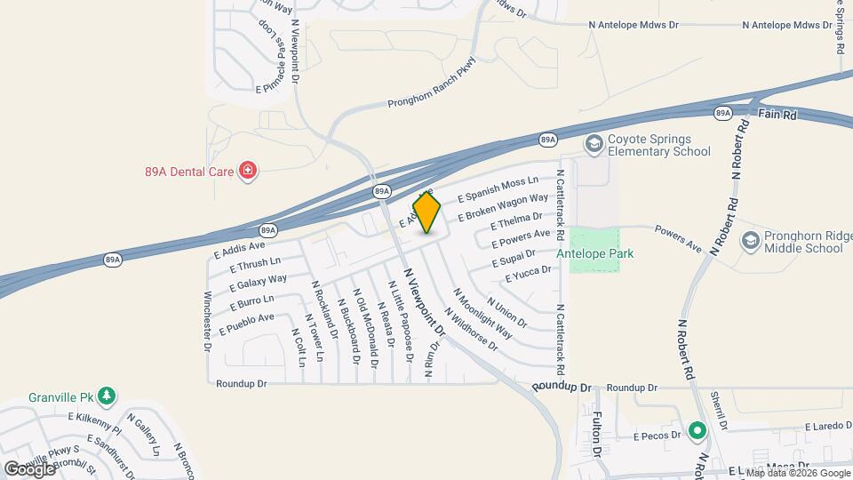 7600 E Horseshoe Ln Map and Location Details