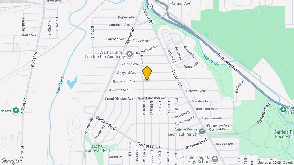 8610 Rosewood Ave Map and Location Details