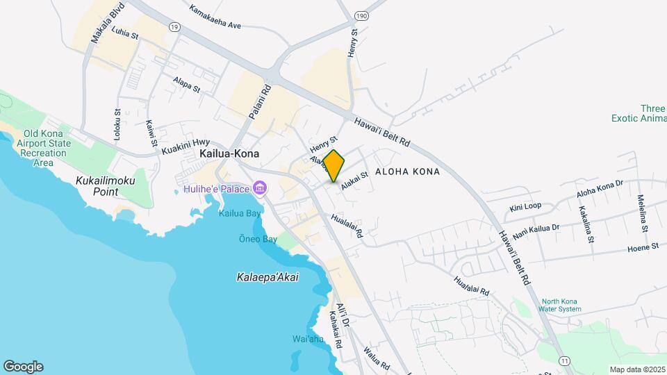 Lono Kona Mapa y Detalles de la Ubicación