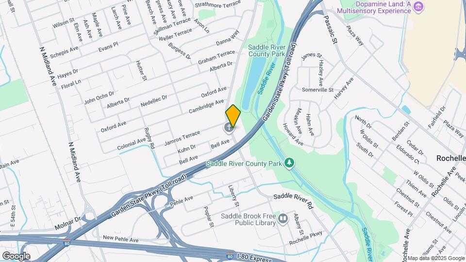 598 Saddle River Rd Map and Location Details