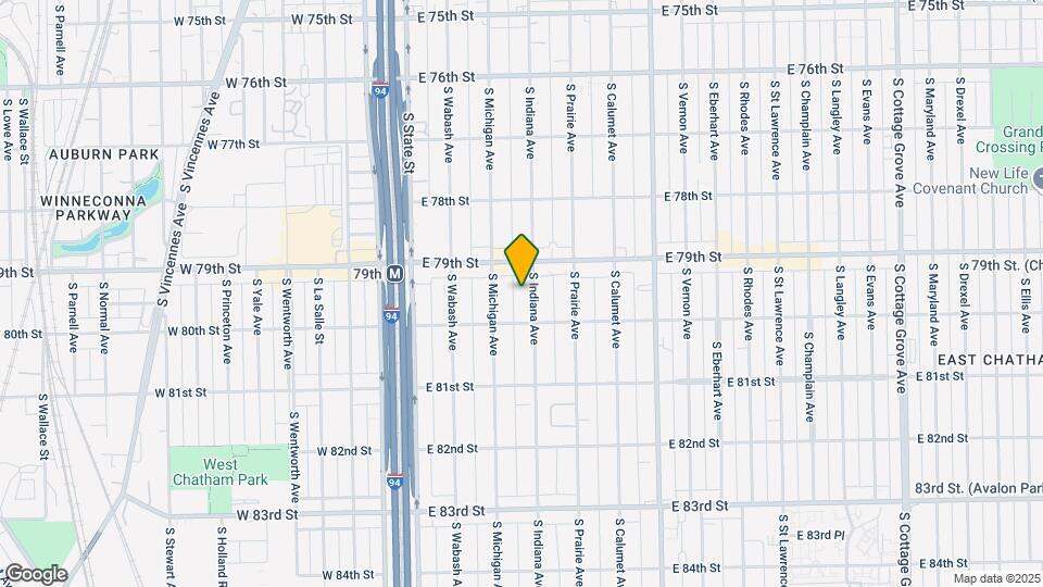 7928 S Indiana Ave Map and Location Details