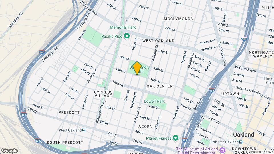 1219 16th St, Unit Studio Map and Location Details