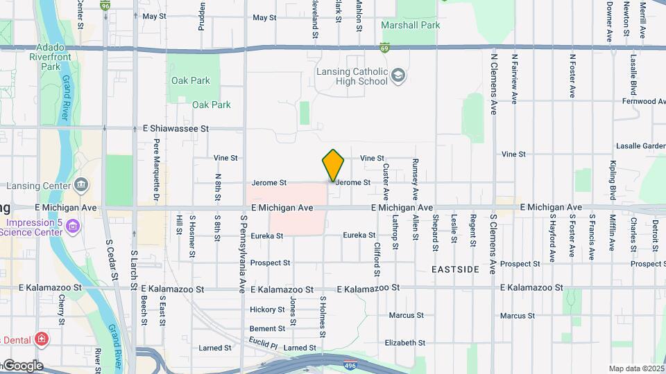 1306 Jerome St, Unit house Map and Location Details