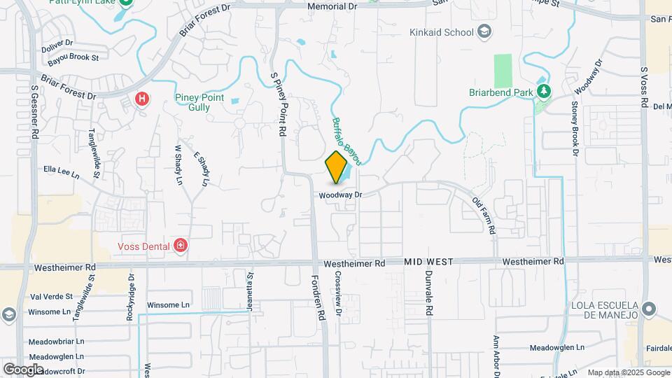 8800 Woodway Dr Map and Location Details