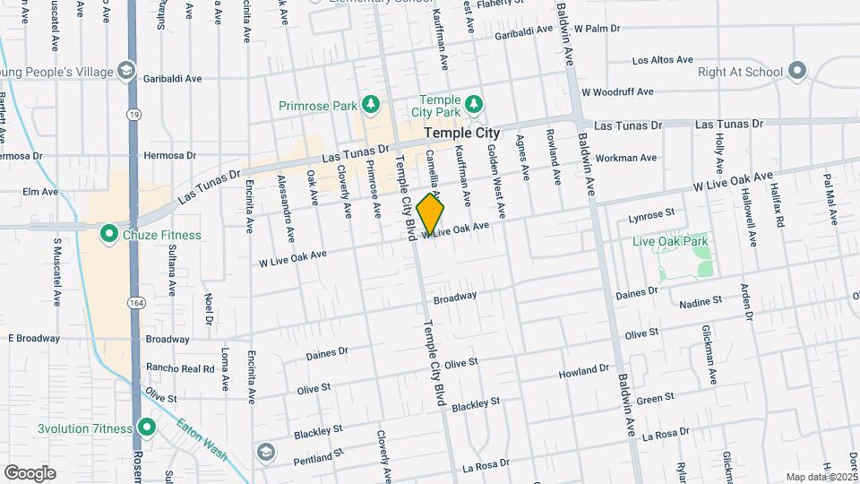 9614 Live Oak Ave Map and Location Details