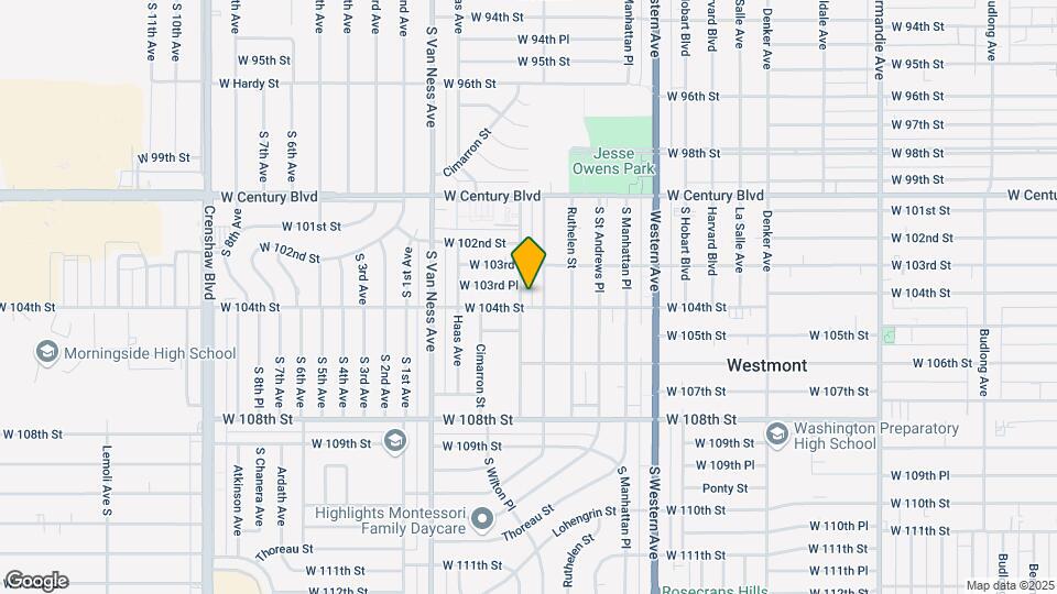 10336 S Wilton Pl-Unit -1 Map and Location Details