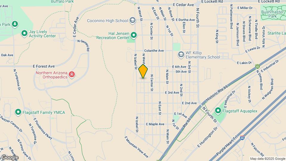 2107 N West St Mapa y Detalles de la Ubicación