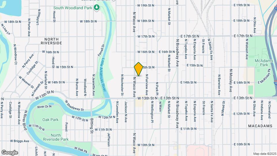 1516 N Waco Ave Map and Location Details
